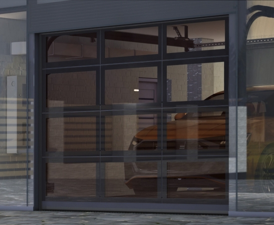 Панорамные ворота Алютех AluPro в Новокубанске